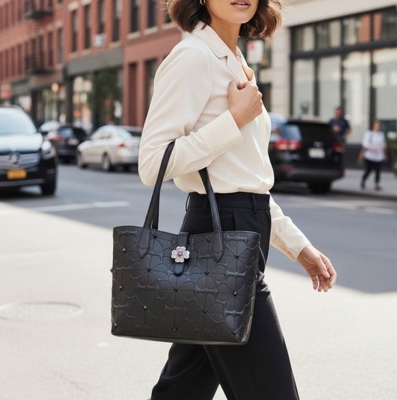 Kate Spade Embossed Leather Tote - Picture 12 of 12